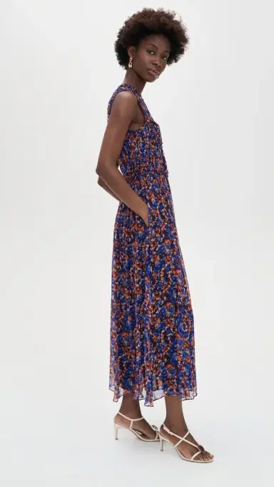Ulla Johnson Kasia Sleeveless Silk Dress Violet | Thumbnail 4