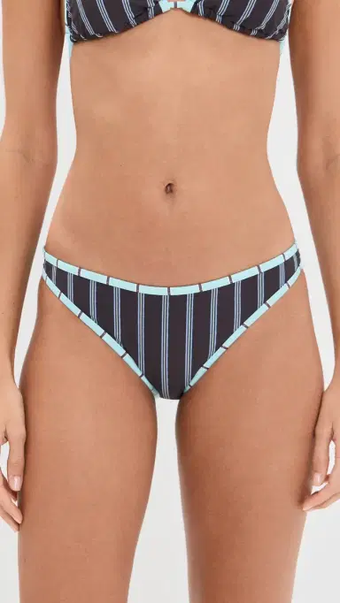 Staud Coto Bikini Bottoms Redondo Stripe L | Thumbnail 2