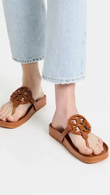 Tory Burch Miller Cloud Sandals Bourbon Miele 6 | Thumbnail 3
