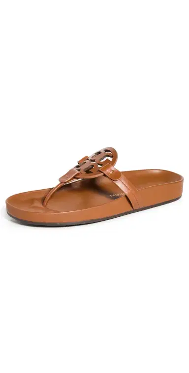 Tory Burch Miller Cloud Sandals Bourbon Miele 6 | Thumbnail 1