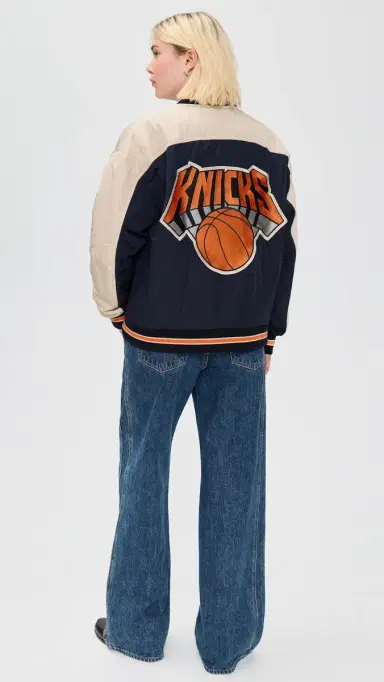 Terez Double Yoke Bomber Jacket Knicks/Navy M | Thumbnail 2 Terez Double Yoke Bomber Jacket Knicks/Navy M | Thumbnail 2