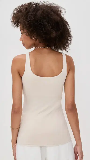 susana monaco Everyday Tank Blanched Almond M | Thumbnail 3 susana monaco Everyday Tank Blanched Almond M | Thumbnail 3
