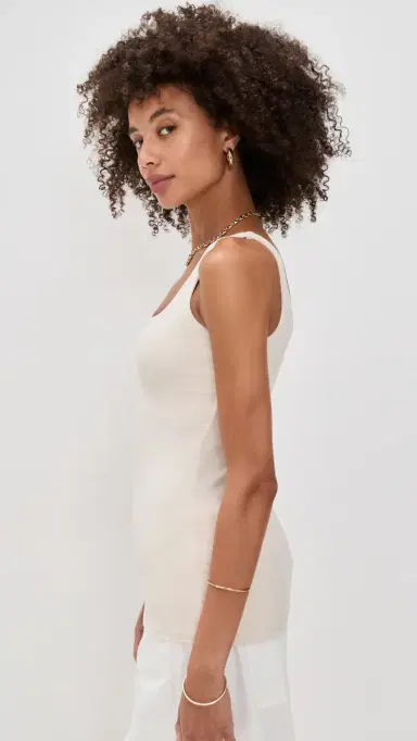 susana monaco Everyday Tank Blanched Almond M | Thumbnail 4 susana monaco Everyday Tank Blanched Almond M | Thumbnail 4