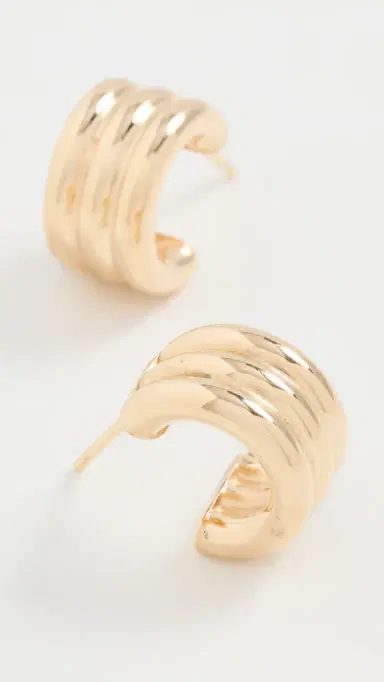Jennifer Zeuner Jewelry Allegra 1/2 Hoop | Thumbnail 2