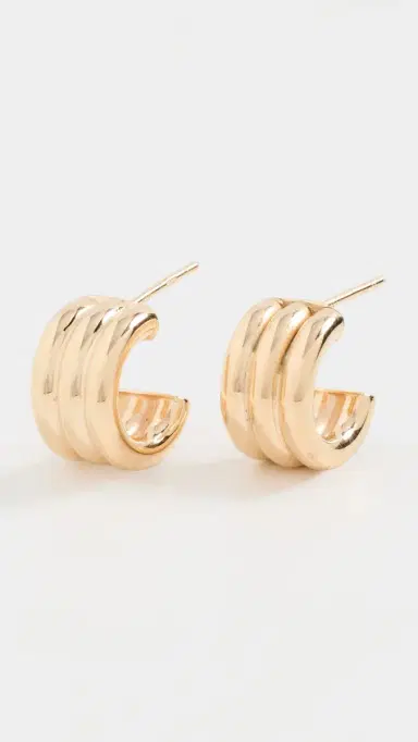 Jennifer Zeuner Jewelry Allegra 1/2 Hoop | Thumbnail 4