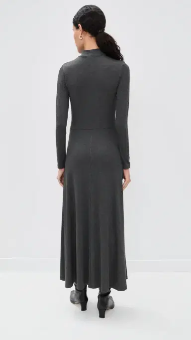 LE BOP Ashley Ponte Dress Charcoal Heather M | Thumbnail 3