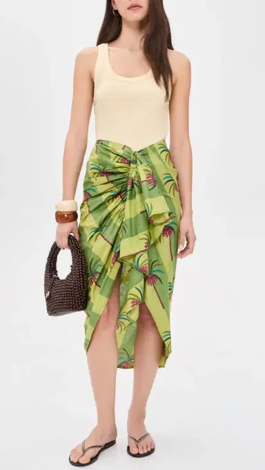 Guadalupe Design Luciana Palm Pareo Skirt | Thumbnail 5 Guadalupe Design Luciana Palm Pareo Skirt | Thumbnail 5