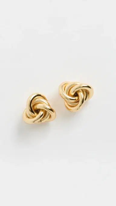 Shashi Knot Stud Earrings | Thumbnail 2 Shashi Knot Stud Earrings | Thumbnail 2