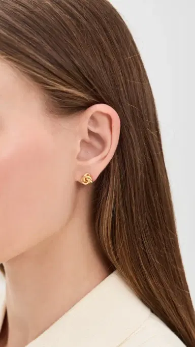 Shashi Knot Stud Earrings | Thumbnail 3 Shashi Knot Stud Earrings | Thumbnail 3
