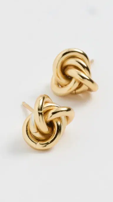 Shashi Knot Stud Earrings | Thumbnail 4 Shashi Knot Stud Earrings | Thumbnail 4