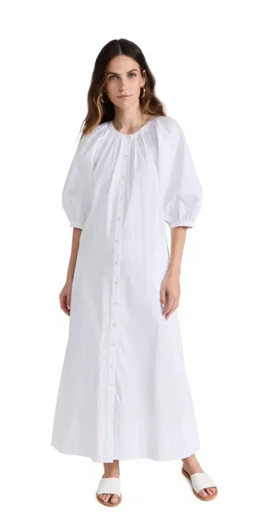 Staud Vincent Dress White XS | Thumbnail 1