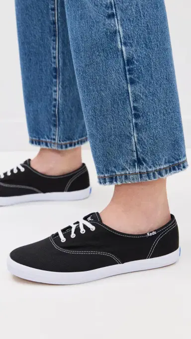 Keds Champion Canvas Sneakers Black 6 | Thumbnail 3
