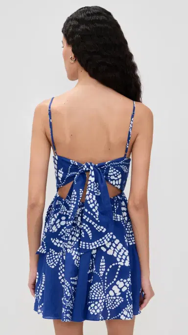 Poupette St Barth Emilie Mini Dress Blue Austral | Thumbnail 3 Poupette St Barth Emilie Mini Dress Blue Austral | Thumbnail 3
