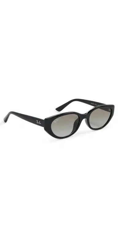 Ray-Ban RB4457D Oval Sunglasses Black One Size | Thumbnail 1