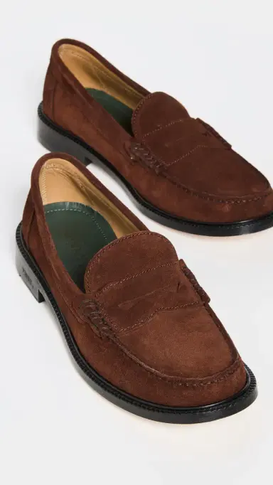 Vinny's Yardee Moccasin Loafers Brown Suede | Thumbnail 5