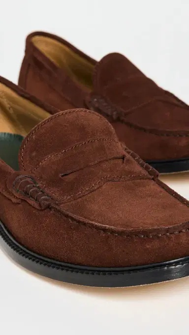 Vinny's Yardee Moccasin Loafers Brown Suede | Thumbnail 6