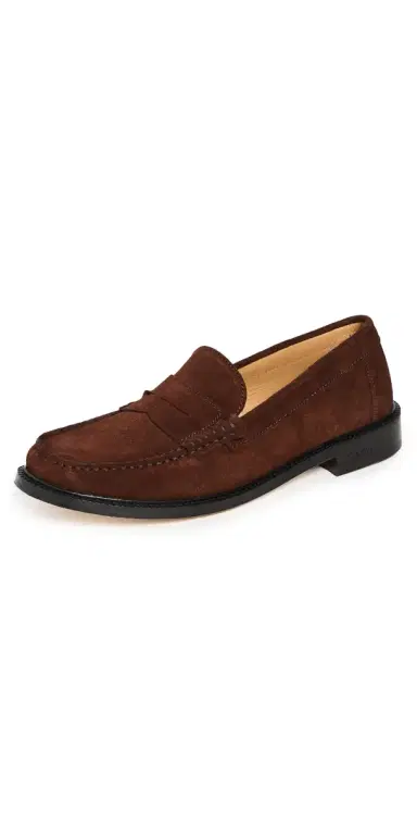 Vinny's Yardee Moccasin Loafers Brown Suede | Thumbnail 1