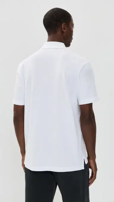 Maison Kitsuné Grey Fox Head Patch Comfort Polo White S | Thumbnail 3