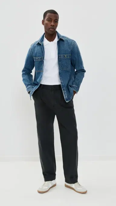 Maison Kitsuné Grey Fox Head Patch Comfort Polo White S | Thumbnail 5