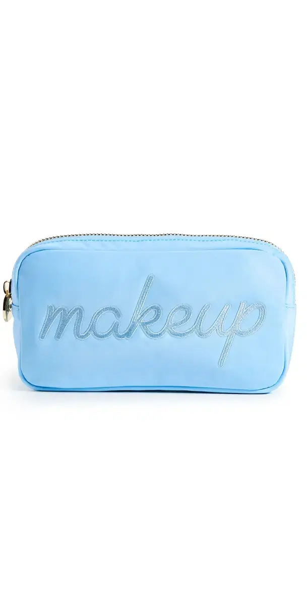 Periwinkle Makeup Embroidered Small Pouch Periwinkle One Size