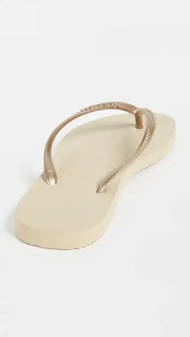 Havaianas Slim Flip Flops Sand Grey/Light Golden 9/10 | Thumbnail 4