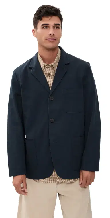 UNIVERSAL WORKS Three Button Jacket Navy M | Thumbnail 1