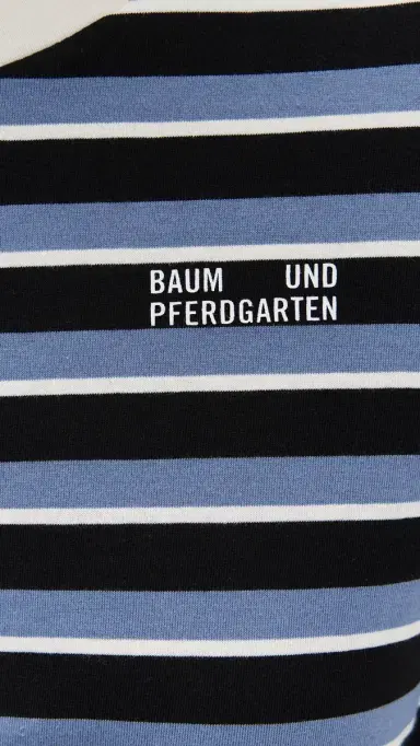 BAUM UND PFERDGARTEN Jeevana Tee Blue Black tripes | Thumbnail 6 BAUM UND PFERDGARTEN Jeevana Tee Blue Black tripes | Thumbnail 6