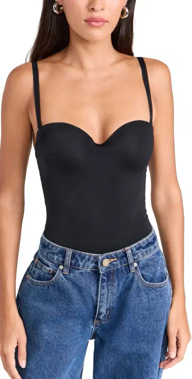 Wolford Forming Thong String Bodysuit Black | Thumbnail 1
