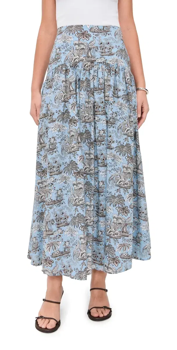 Procida Skirt Sky Toile