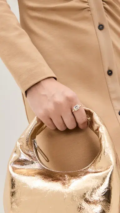 Shashi Emerald Baguette Ring | Thumbnail 3