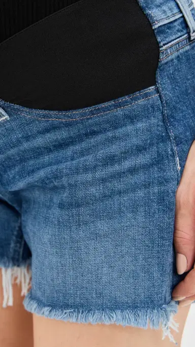 PAIGE Dylan Maternity Shorts with Rugged Hem Au Revior 26 | Thumbnail 6