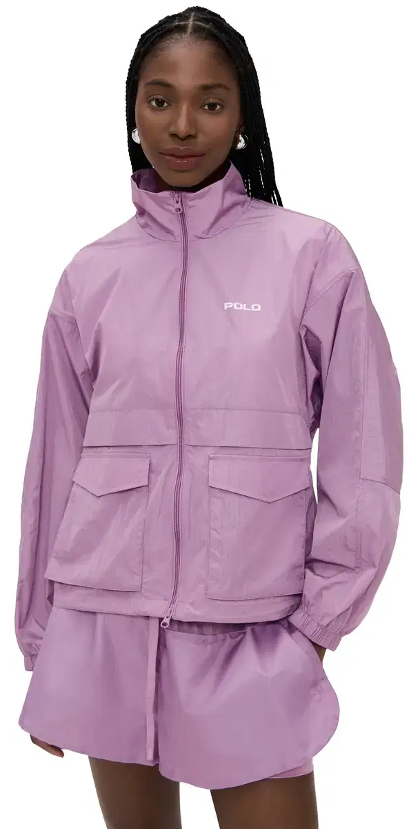 Polo Ralph Lauren Nylon Windbreaker Jacket Light Mauve