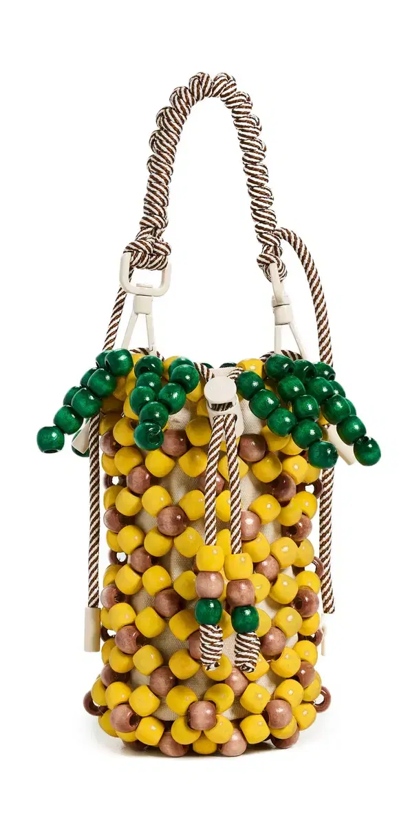 Wood Bead Pineapple Mini Bag Multi One Size