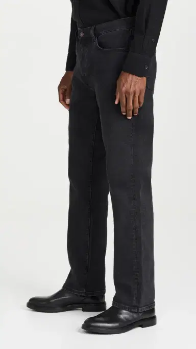 Jeanerica Casual Relaxed Straight Leg Jeans Black 2 Weeks | Thumbnail 4