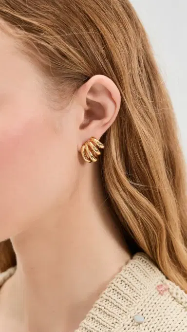 Jenny Bird Monroe Earrings Gold One Size | Thumbnail 3 Jenny Bird Monroe Earrings Gold One Size | Thumbnail 3