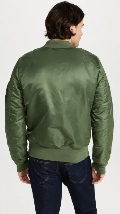 Alpha Industries MA-1 Regular Fit Flight Jacket Sage S | Thumbnail 3 Alpha Industries MA-1 Regular Fit Flight Jacket Sage S | Thumbnail 3
