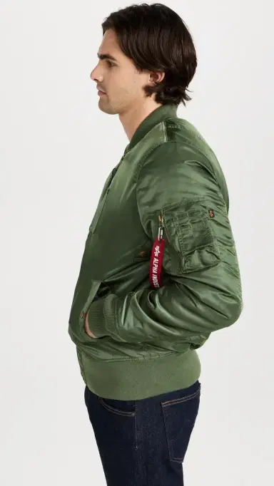 Alpha Industries MA-1 Regular Fit Flight Jacket Sage S | Thumbnail 4 Alpha Industries MA-1 Regular Fit Flight Jacket Sage S | Thumbnail 4