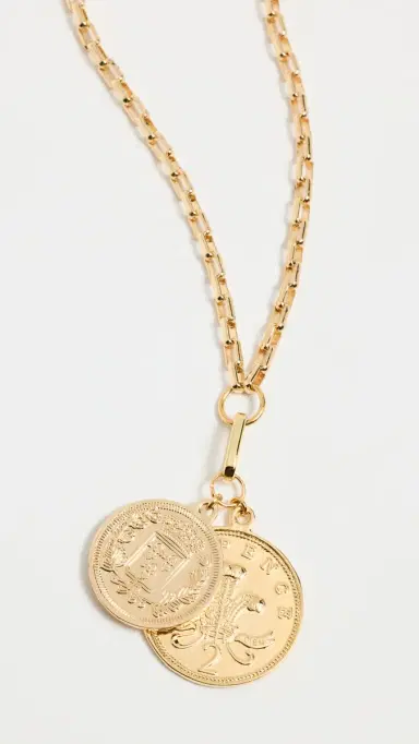 Shashi Double Coin Necklace | Thumbnail 2