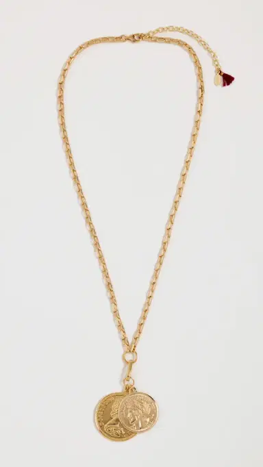 Shashi Double Coin Necklace | Thumbnail 4