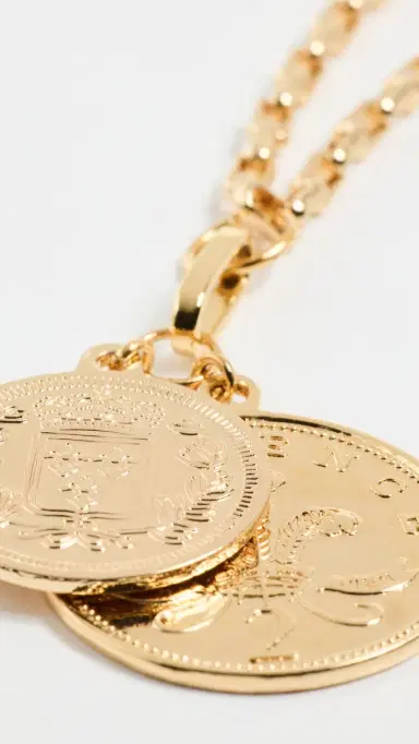 Shashi Double Coin Necklace | Thumbnail 5