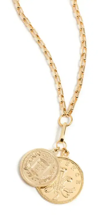 Shashi Double Coin Necklace | Thumbnail 1