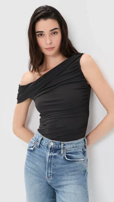 AGOLDE Sherilyn Thong Bodysuit Carob | Thumbnail 2