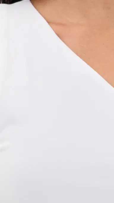 GOOD AMERICAN Super Stretch One Shoulder Tank White001 XL | Thumbnail 6