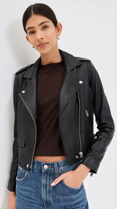 IRO Ashville Leather Jacket Black 44 | Thumbnail 2