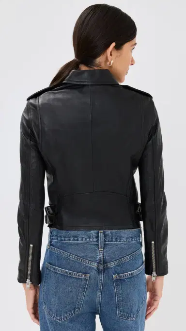 IRO Ashville Leather Jacket Black 44 | Thumbnail 3