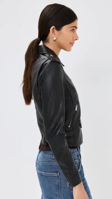 IRO Ashville Leather Jacket Black 44 | Thumbnail 4