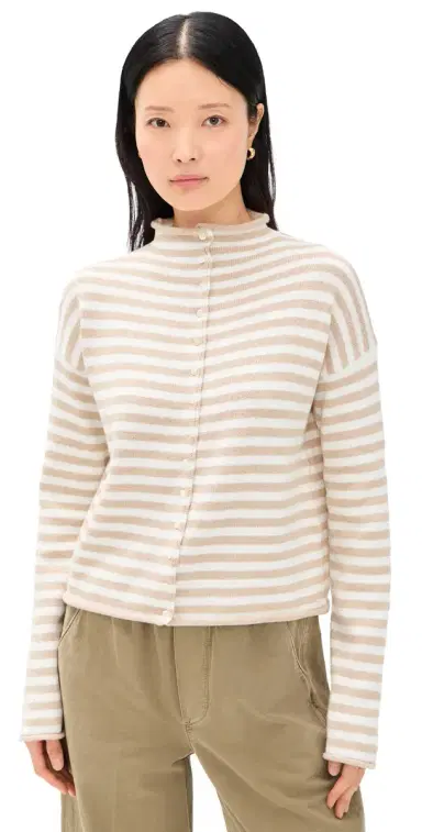 Alex Mill Taylor Cardigan Sand/Ivory XL | Thumbnail 1