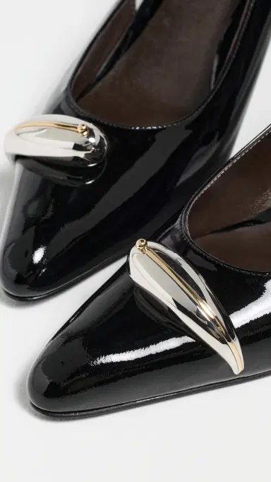 Tory Burch Pierced Slingbacks 65mm Perfect Black/Silver | Thumbnail 6 Tory Burch Pierced Slingbacks 65mm Perfect Black/Silver | Thumbnail 6