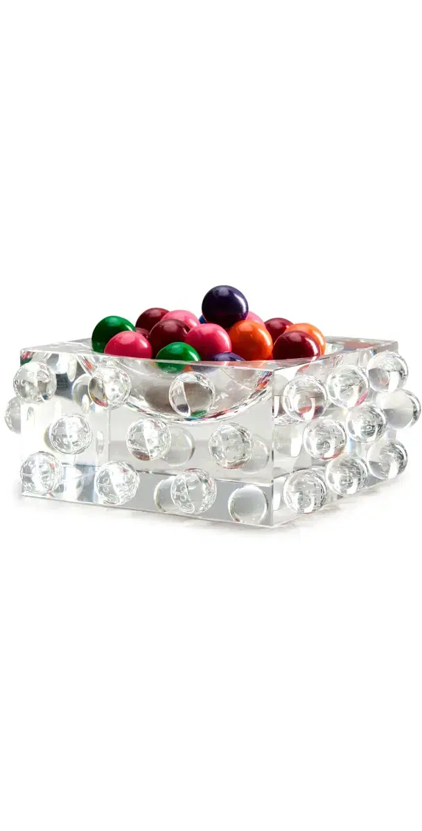 Tizo Design Crystal Glass Bowl Scattered Balls Clear One Size