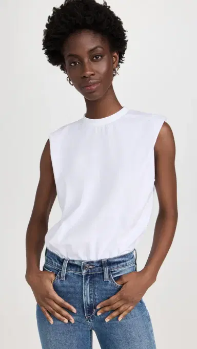 Ambitionist Muscle Tee Thong Bodysuit White | Thumbnail 2